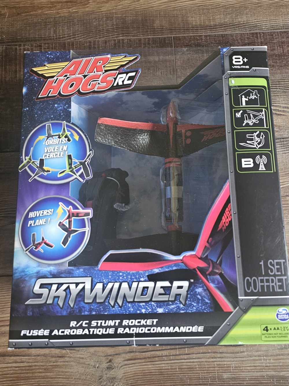 Air Hogs Skywinder R/C Stunt Rocket - Black & Red